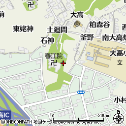 愛知県名古屋市緑区大高町西向山周辺の地図