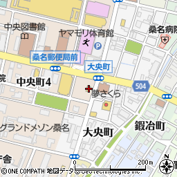 三重県桑名市中央町4丁目38周辺の地図