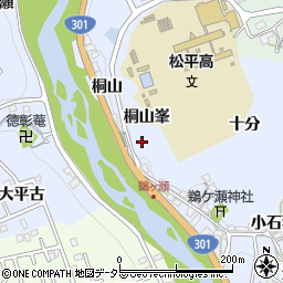 愛知県豊田市鵜ケ瀬町桐山峯周辺の地図