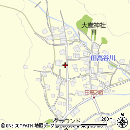 兵庫県西脇市黒田庄町田高701周辺の地図