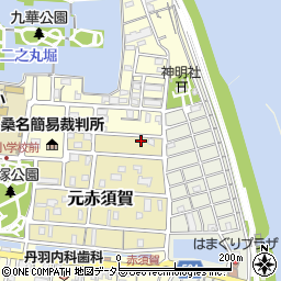 三重県桑名市元赤須賀24周辺の地図