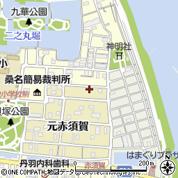 三重県桑名市元赤須賀21周辺の地図
