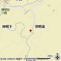 愛知県豊田市豊松町（羽明道）周辺の地図