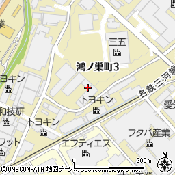 愛知県豊田市鴻ノ巣町3丁目周辺の地図