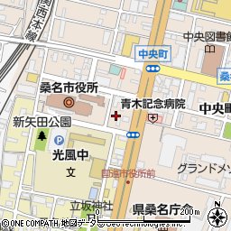 三重県桑名市中央町2丁目24周辺の地図