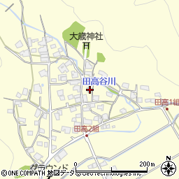 兵庫県西脇市黒田庄町田高562周辺の地図