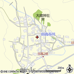 兵庫県西脇市黒田庄町田高668周辺の地図