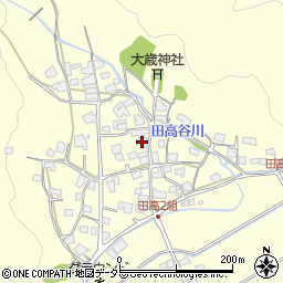 兵庫県西脇市黒田庄町田高669周辺の地図