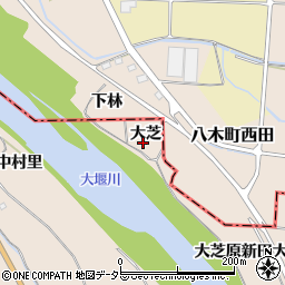 京都府亀岡市馬路町大芝周辺の地図