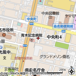 三重県桑名市中央町4丁目62周辺の地図