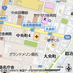 三重県桑名市中央町4丁目33周辺の地図