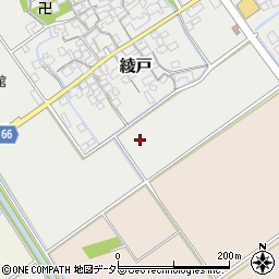 滋賀県蒲生郡竜王町綾戸周辺の地図