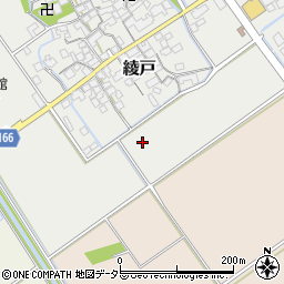 滋賀県竜王町（蒲生郡）綾戸周辺の地図