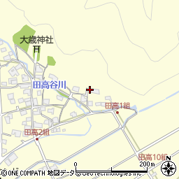 兵庫県西脇市黒田庄町田高517周辺の地図