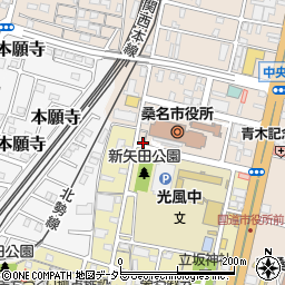 三重県桑名市中央町2丁目55周辺の地図