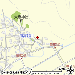 兵庫県西脇市黒田庄町田高532周辺の地図