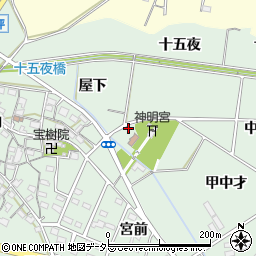 愛知県豊田市上丘町（甲中才）周辺の地図