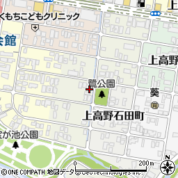 京都府京都市左京区上高野鷺町20周辺の地図