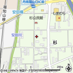 兵庫県丹波篠山市杉139周辺の地図
