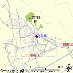 兵庫県西脇市黒田庄町田高564周辺の地図
