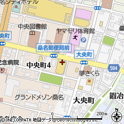 ドラッグスギヤマ桑名中央店周辺の地図
