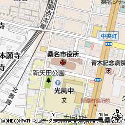 三十三銀行桑名市役所 ＡＴＭ周辺の地図