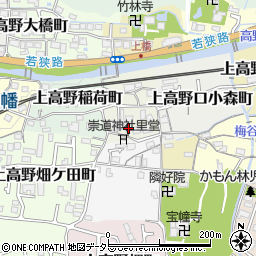 京都府京都市左京区上高野植ノ町15-5周辺の地図