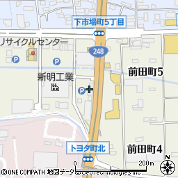 新明工業株式会社　カーサービス事業部センター前田周辺の地図