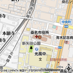 桑名市役所総務部　総務課総務係周辺の地図