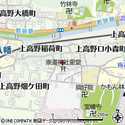 京都府京都市左京区上高野植ノ町8周辺の地図