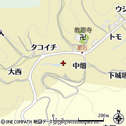愛知県豊田市豊松町キサ田周辺の地図