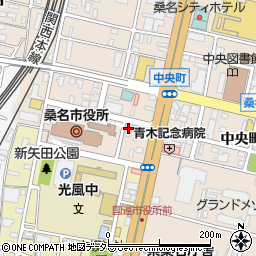 三重県桑名市中央町2丁目26周辺の地図