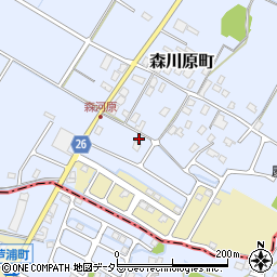 滋賀県守山市森川原町36周辺の地図