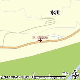 水川集会所周辺の地図
