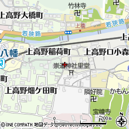 京都府京都市左京区上高野植ノ町9周辺の地図