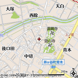 愛知県刈谷市井ケ谷町上ノ郷周辺の地図