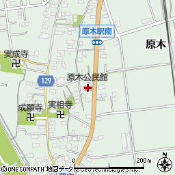 原木公民館周辺の地図