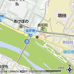 坂井橋周辺の地図