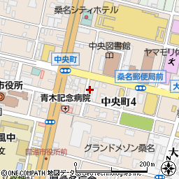 三重県桑名市中央町4丁目11周辺の地図