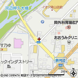 岡山県津山市河辺1041周辺の地図