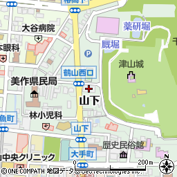 損害保険ジャパン株式会社　岡山支店津山支社周辺の地図