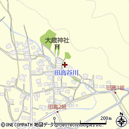 兵庫県西脇市黒田庄町田高549周辺の地図