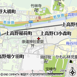 京都府京都市左京区上高野植ノ町2周辺の地図