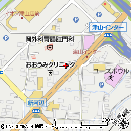 ファミリーマート津山インター店周辺の地図