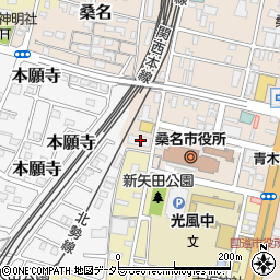 三重県桑名市中央町2丁目56周辺の地図
