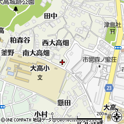 愛知県名古屋市緑区大高町西大高畑51周辺の地図