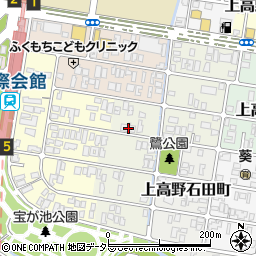 京都府京都市左京区上高野鷺町12周辺の地図