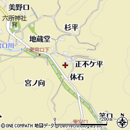 愛知県豊田市坂上町休石周辺の地図