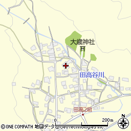兵庫県西脇市黒田庄町田高676周辺の地図