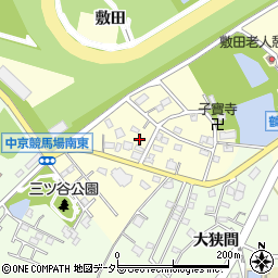 愛知県豊明市間米町敷田周辺の地図
